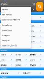 RhymeZone Rhyming Dictionary 2