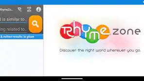 RhymeZone Rhyming Dictionary screenshot