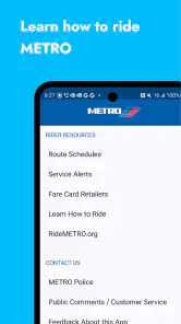 RideMETRO screenshot