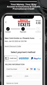 SI Tickets screenshot