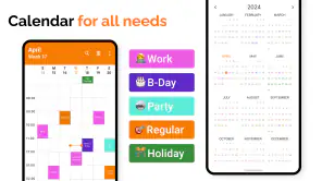 Simple Calendar screenshot