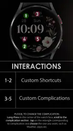 Simple Floral Watch Face 8