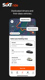 SIXT rent. share. ride. plus. 5