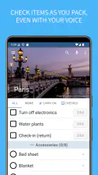 SmartPack - packing lists 1