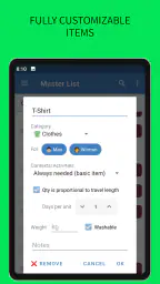 SmartPack - packing lists 8
