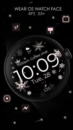 Snowflake rose gold watch face 1