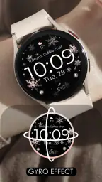 Snowflake rose gold watch face 2