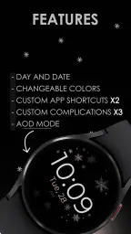 Snowflake rose gold watch face 6
