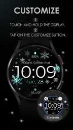 Snowflake rose gold watch face 7