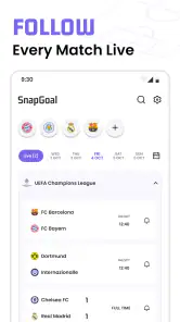 Soccer Live Scores: SnapGoal screenshot