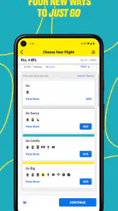 Spirit Airlines screenshot