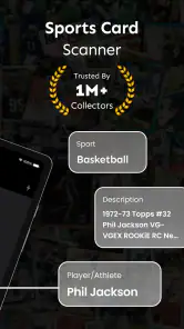 Sports Card Value Identifier screenshot