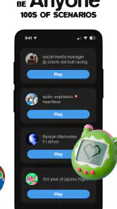 status - sims but social media screenshot