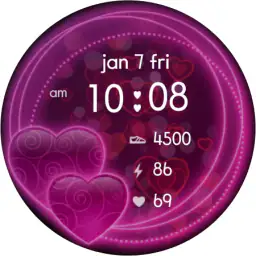 Sweet Hearts Watch Face 7