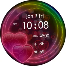 Sweet Hearts Watch Face 8