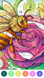 Tangle Color by Number Book 6