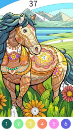Tangle Color by Number Book 8