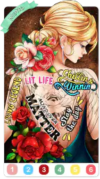 Tattoo Coloring games 7