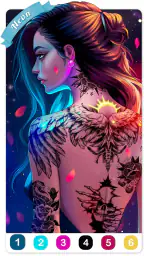 Tattoo Coloring games 8