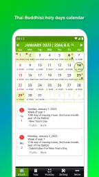 Thailand Buddhist Calendar 1