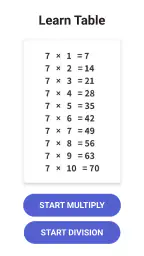 Times Table - Learn Math 2