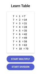 Times Tables - Multiplication 1