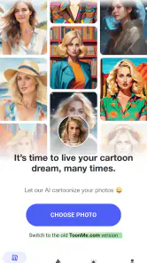 ToonMe photo cartoon maker screenshot