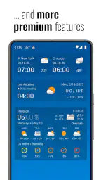 Transparent clock and weather 7