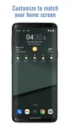 Transparent clock weather Pro 2