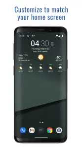 Transparent clock weather Pro screenshot