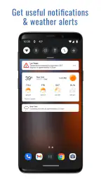 Transparent clock weather Pro 6