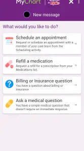 Trinity Health MyChart screenshot