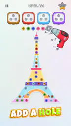 Unscrew Nuts Sort: Pin Puzzle 6