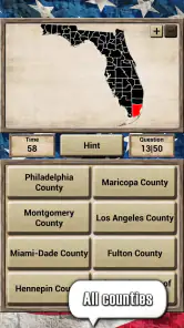 USA Geography - Quiz Game screenshot