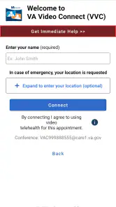 VA Video Connect screenshot
