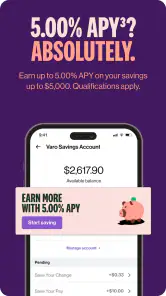 Varo Bank: Online Banking screenshot