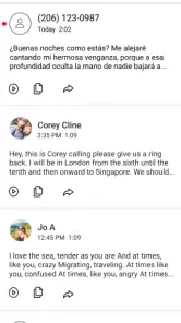 Visual Voicemail screenshot