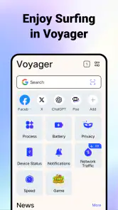 Voyager: AI Swift Browser screenshot