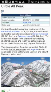 Wasatch Backcountry Skiing Map screenshot