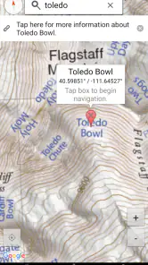 Wasatch Backcountry Skiing Map screenshot
