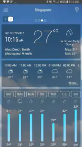 Weather app screenshot