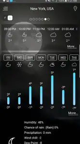 Weather app screenshot