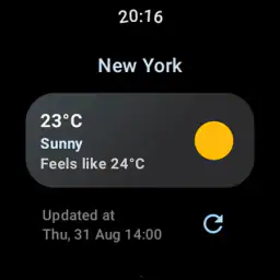 Weather Complications: Wear OS 6