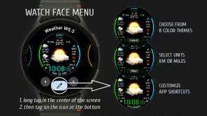 Weather watch face W5.5 screenshot