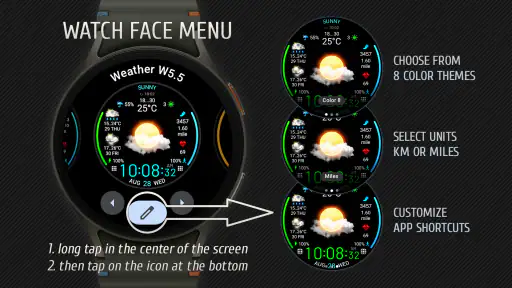 Weather watch face W5.5 7