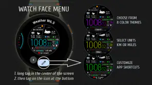 Weather watch face W6.5 screenshot