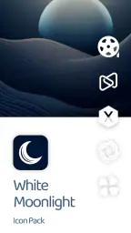 White Moonlight Icon Pack 5