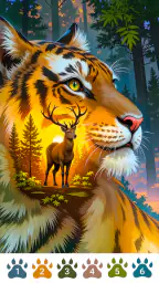 Wild Color - Paint by Number 4