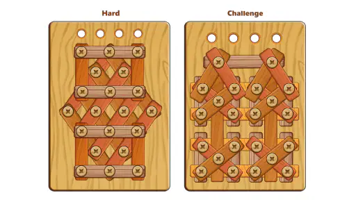 Wood Nuts & Bolts Puzzle 7