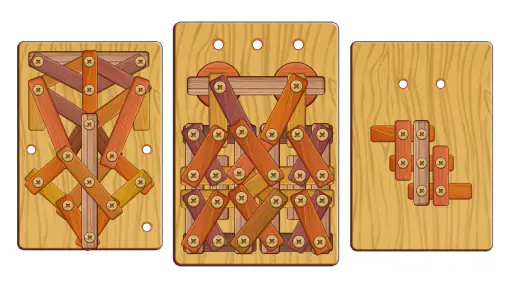 Wood Nuts & Bolts Puzzle 8